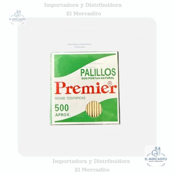 Palillos de dientes de madera, 500 unidades aproximadamente