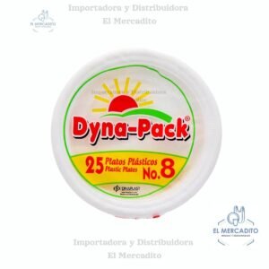 plato-dyna-8.jpg Platos Plásticos Dyna-pack, #6, #7, #8, #9, en paquetes de 25 unidades - #8