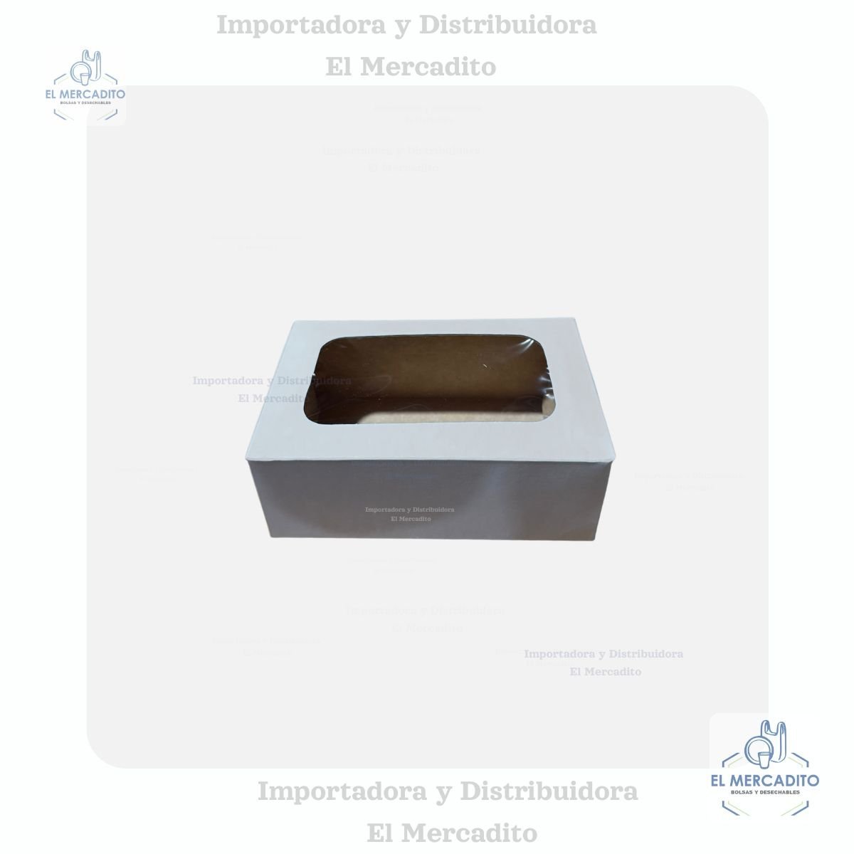 Caja con Ventana Queque-navideño 16 x 10 x 6 cm