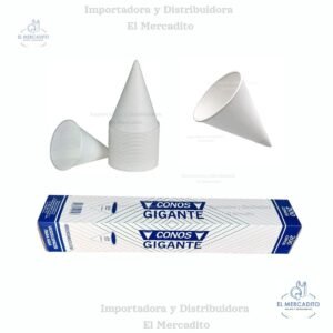 Vasos cónicos de papel, 200 unidades