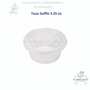 Tazas suffles, Semi-Transparentes, en paquetes de 25 unidades - 3.25 oz