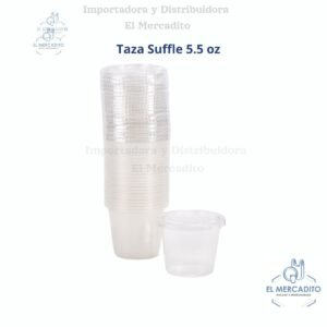Tazas suffles, Semi-Transparentes, en paquetes de 25 unidades - 5 oz