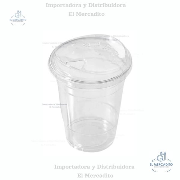 Vaso Plástico Pet 16 Oz Con Tapa Sip Lid, en paquetes de 25 unidades
