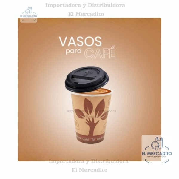 Vasos de Carton para Cafe, de 4 oz, 6 oz, 8 oz, 12 oz, en paquetes de 25 unidades